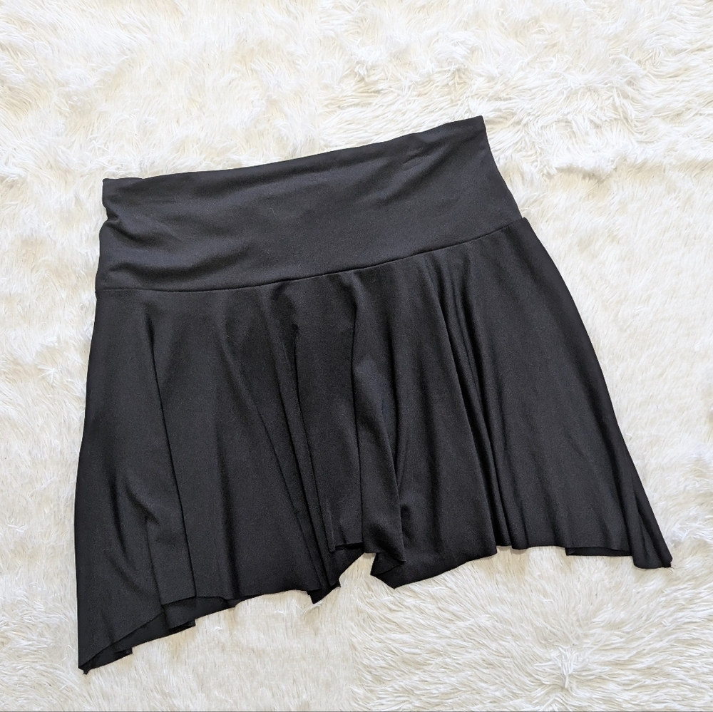 Y2K Vintage Morbid Threads Black Lace Up Asymmetrical Goth Fairy Skirt Size XL - Picture 4 of 7